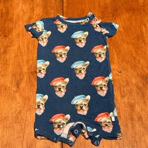 Posh Peanut Bamboo French Bulldog Romper